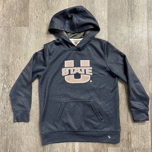 Utah state blue‎ hoodie kids size medium